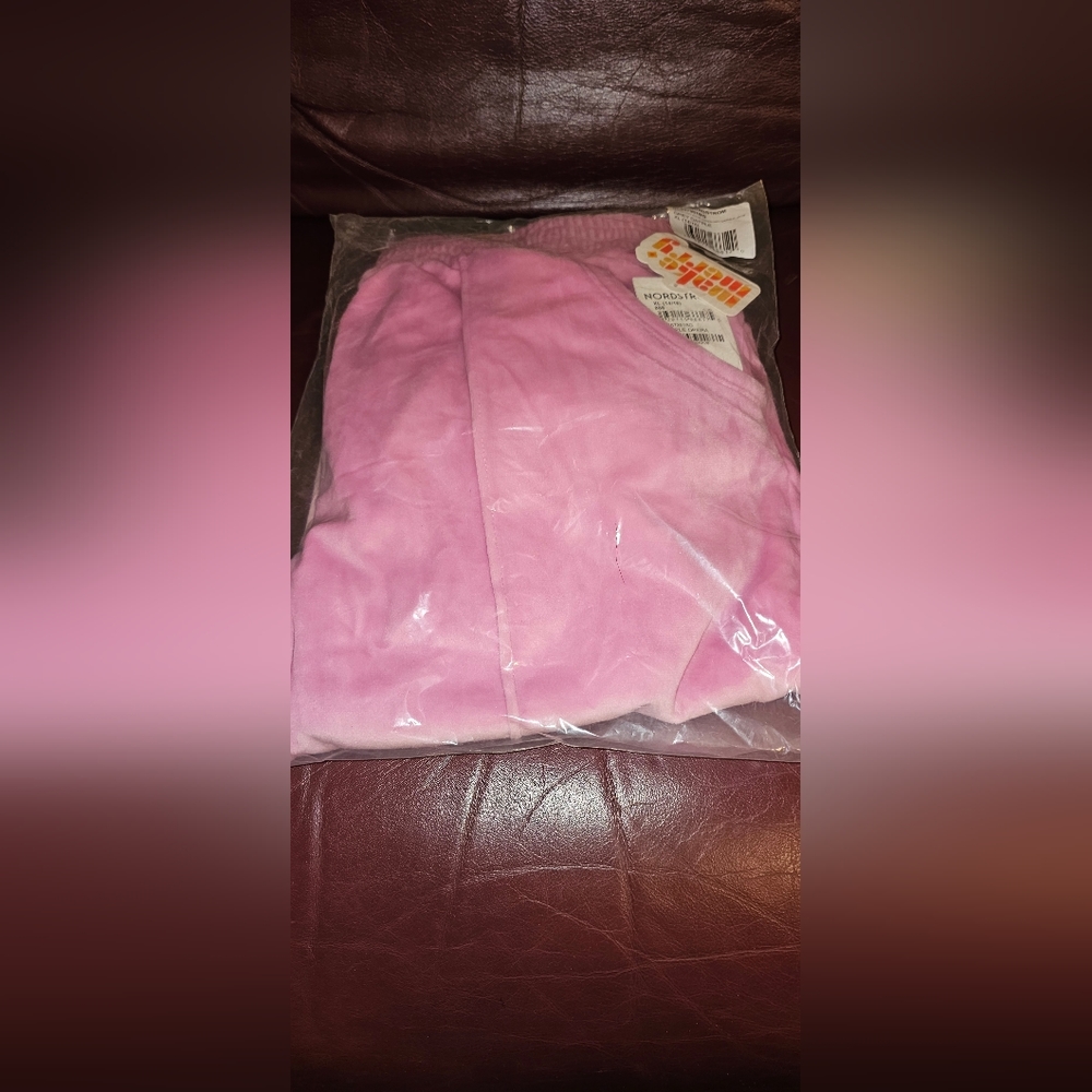 Nordstrom Make Merry Velour Cozy Active Jogger Pants Purple/Pink Velvet